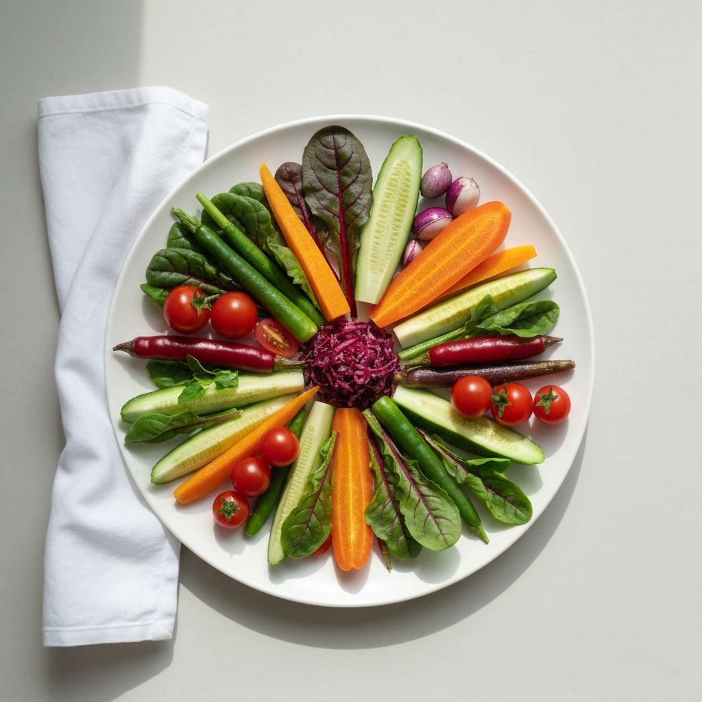 Gemüse auf dem Teller